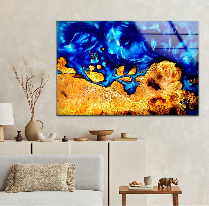 Epoxy Resin and Wood Glass Wall Art large glass photo prints, glass wall photos
