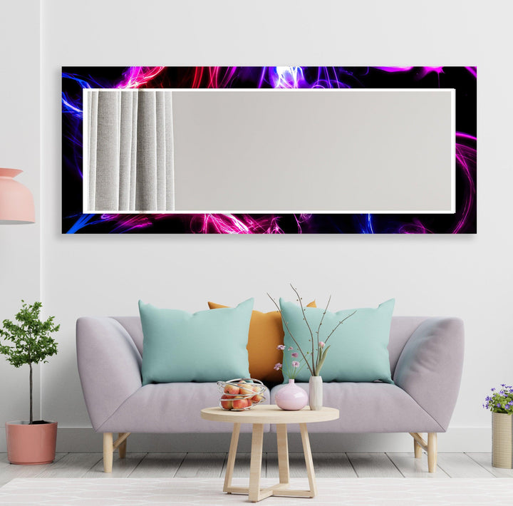 Colored Neon Lines Wall Mirror Decorative Wall Mirror
