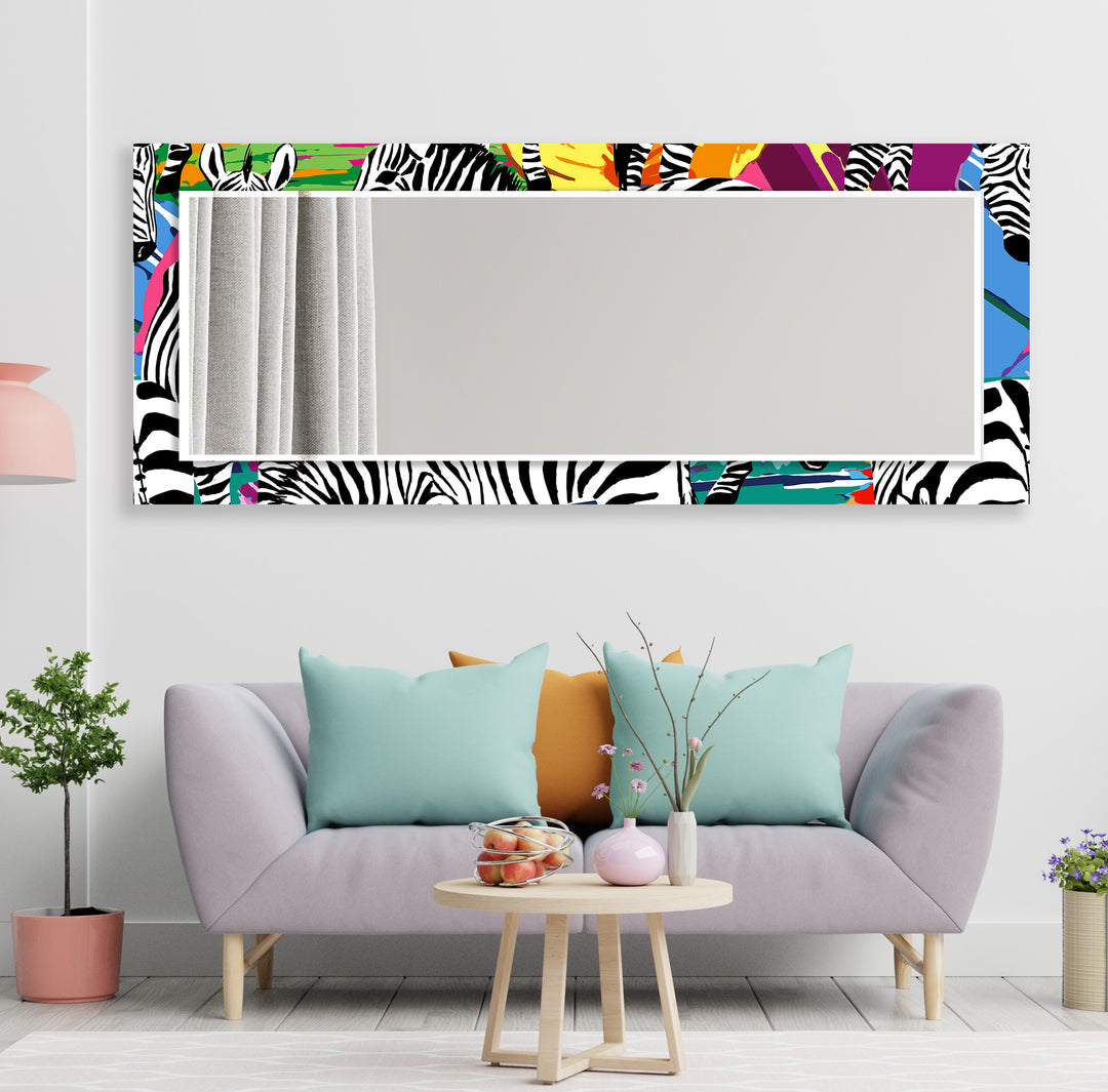 Zebra Wall Mirrors huge mirror
