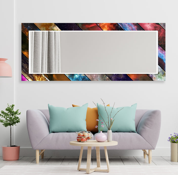 Colored Space Wall Mirrors Square Mirror
