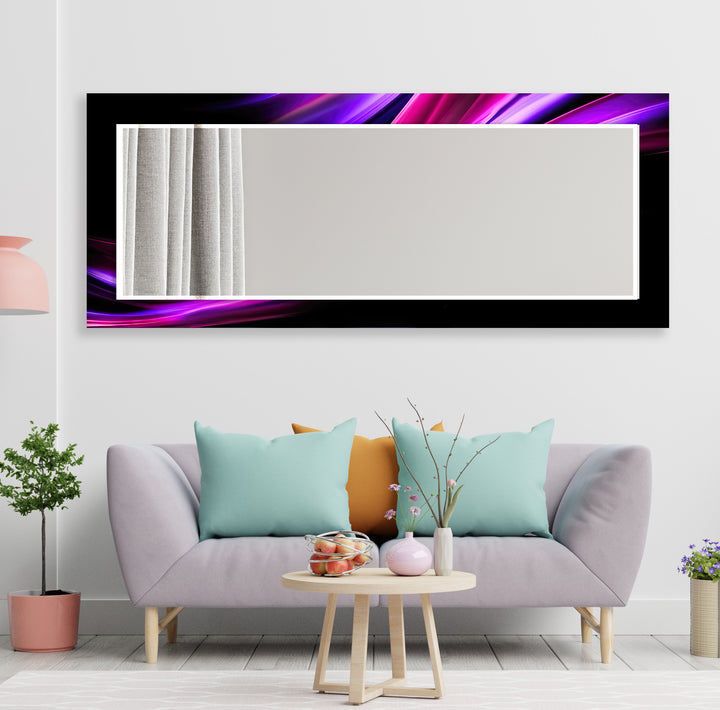 Pink & Purple Lines Wall Mirror led mirrors
