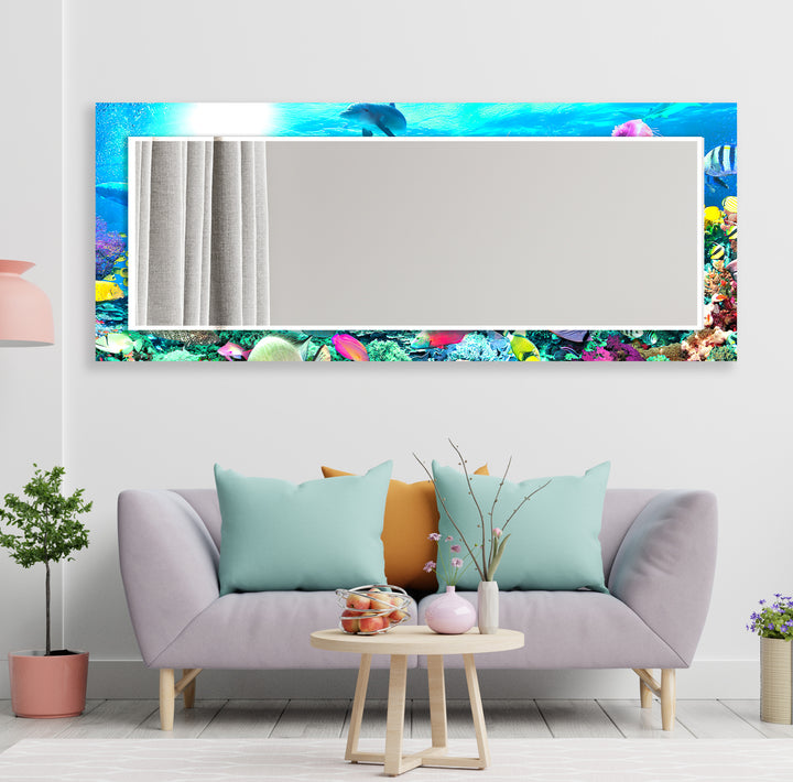 Aquarium Wall Mirror Red Wall Mirror
