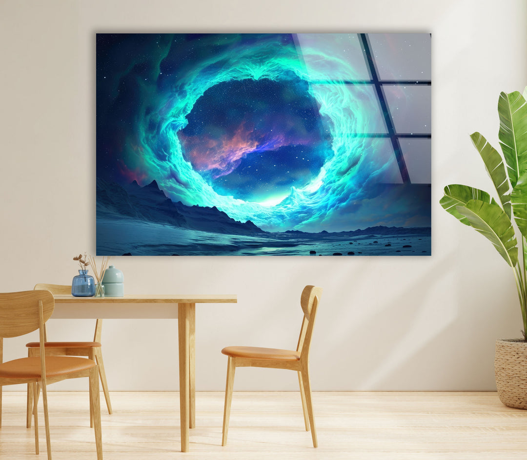 A Giant Portal In Space Glass Wall Art art glass wall art, glass wall art pictures
