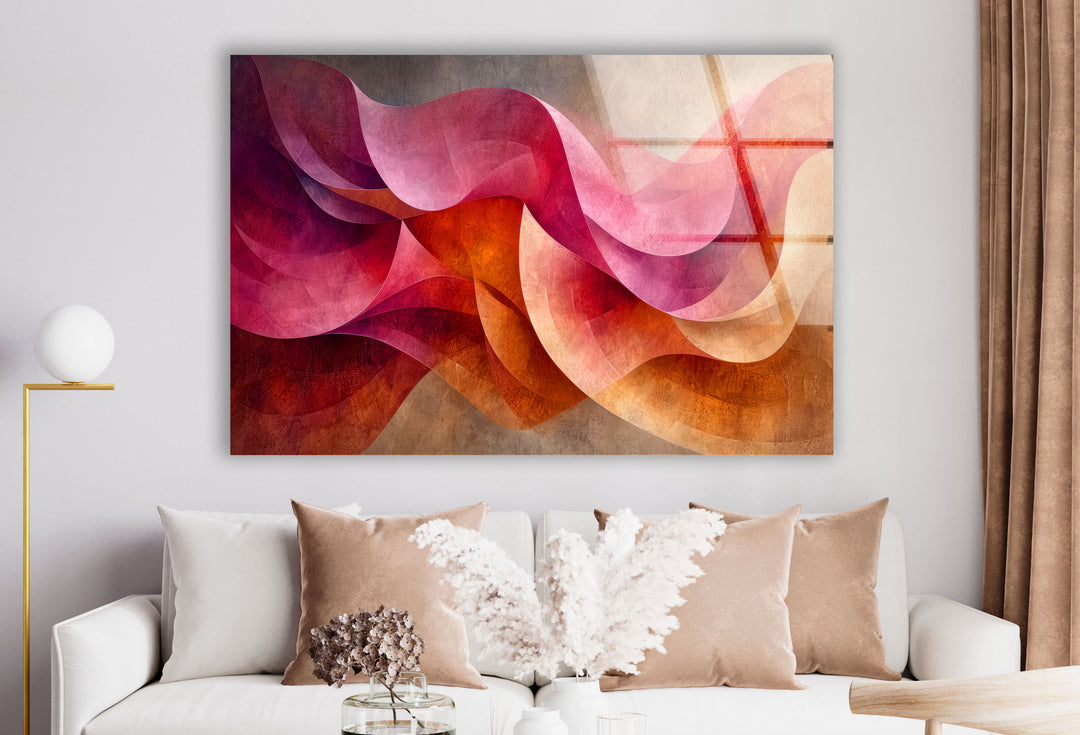 Infinite Abstract Horizons Glass Wall Art picture on glass wall art, photos printed on glass