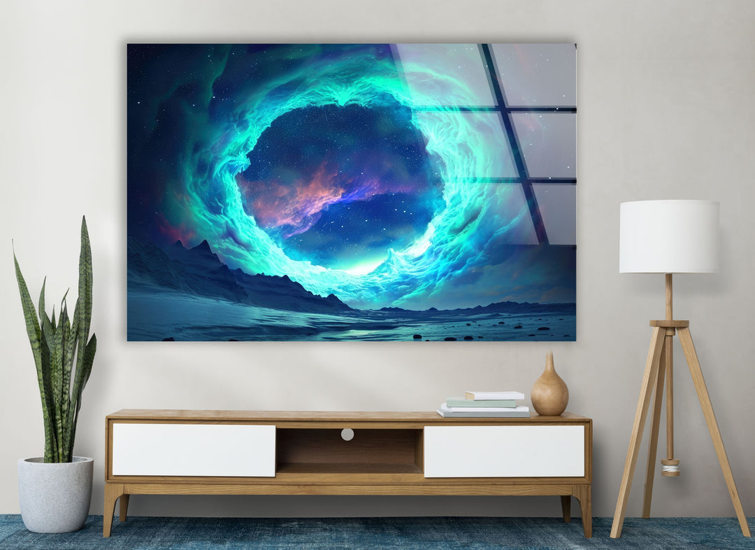 A Giant Portal In Space Glass Wall Art large glass photo prints, glass wall photos
