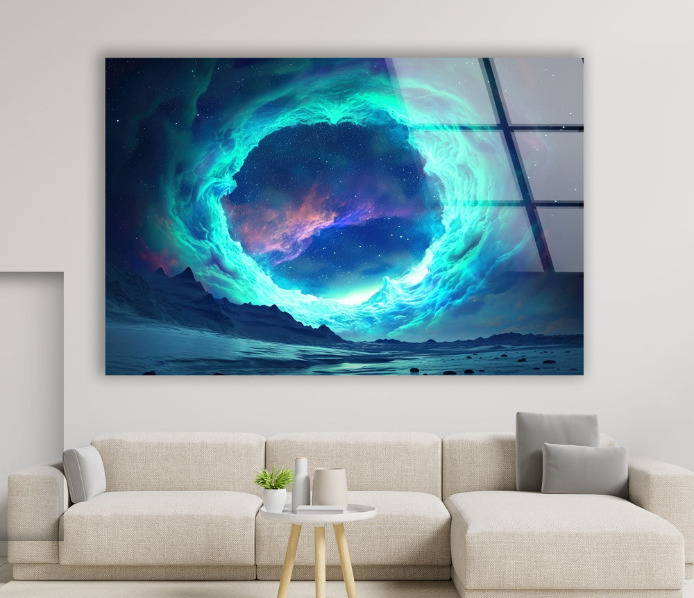 A Giant Portal In Space Glass Wall Art glass wall decor, glass wall art decor
