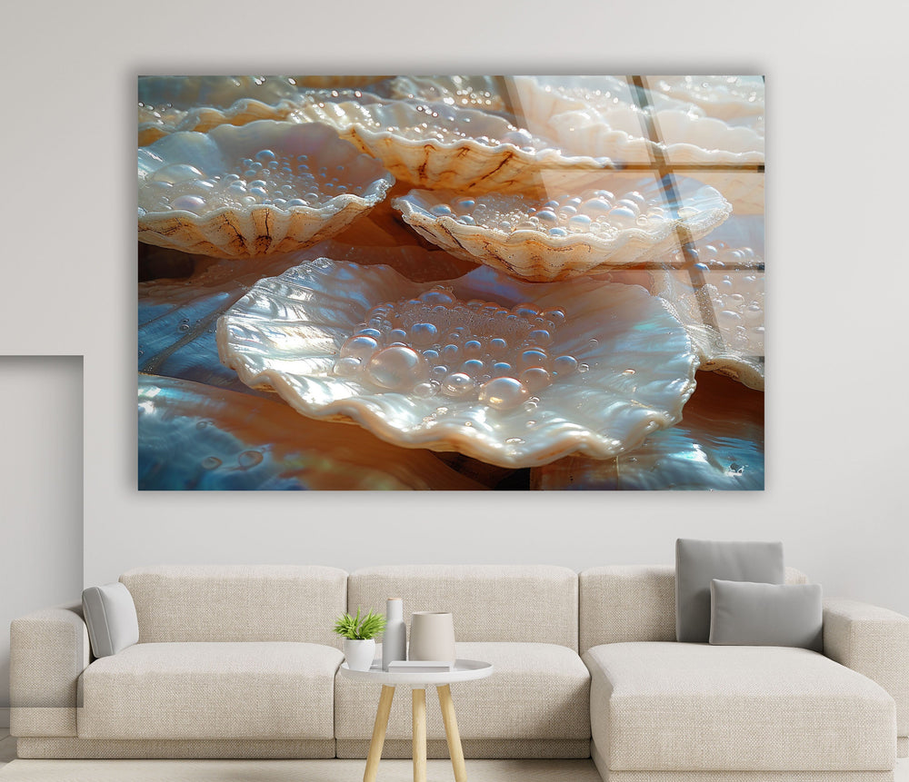 Mother of Pearl Glass Wall Art glass photo prints, glass picture prints
