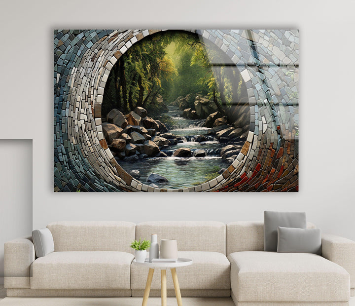 Forest And Stones Glass Wall Art Glass Printing Wall Art, Print photos on glass
