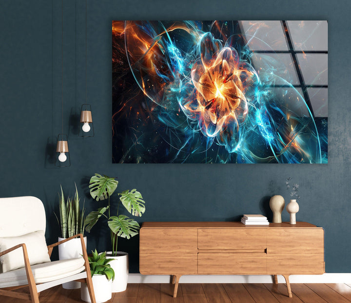 Quantum Nuclear Fusion Glass Wall Art glass image printing, glass prints from photos
