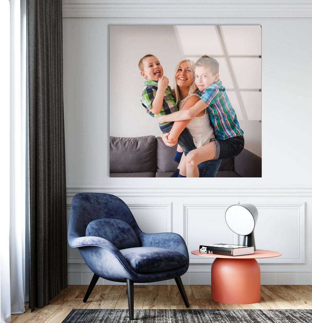 Square Print Photos On Glass