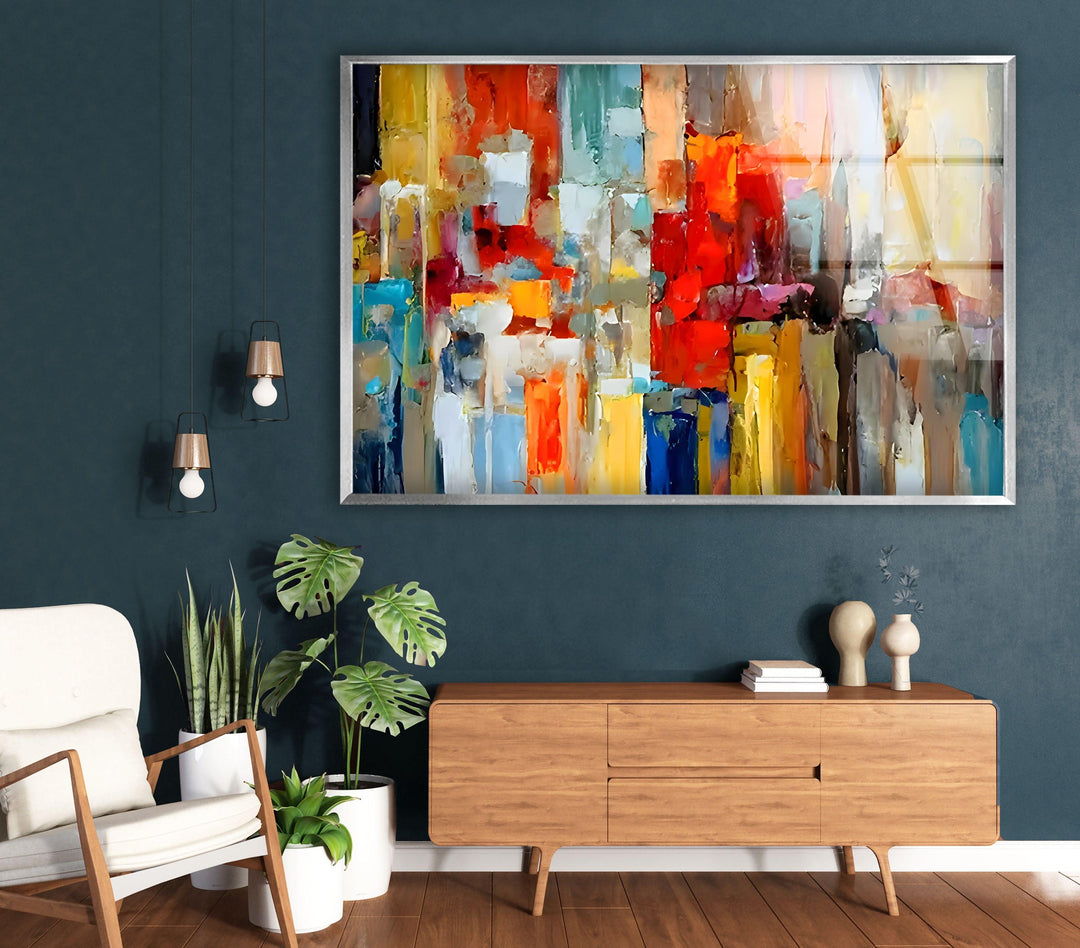 Abstract Colored Oil Paint Glass Wall Art art glass wall art, glass wall art pictures
