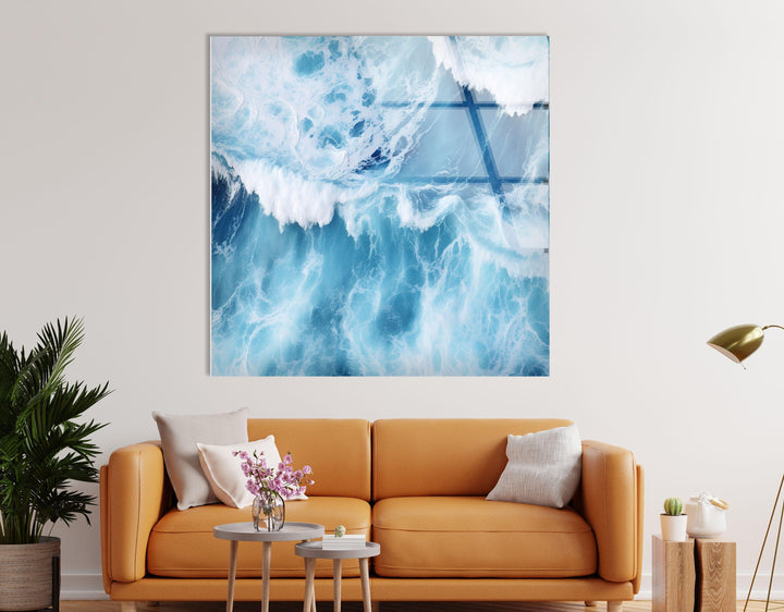 Ocean Big Waves Glass Wall Art large glass photo prints, glass wall photos
