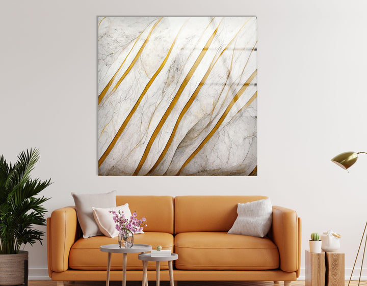 Orange & White Marble Art Glass Wall Art art glass wall art, glass wall art pictures
