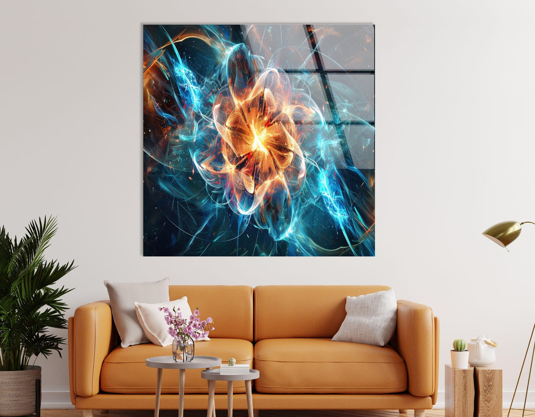 Quantum Nuclear Fusion Glass Wall Art glass photo prints, glass picture prints
