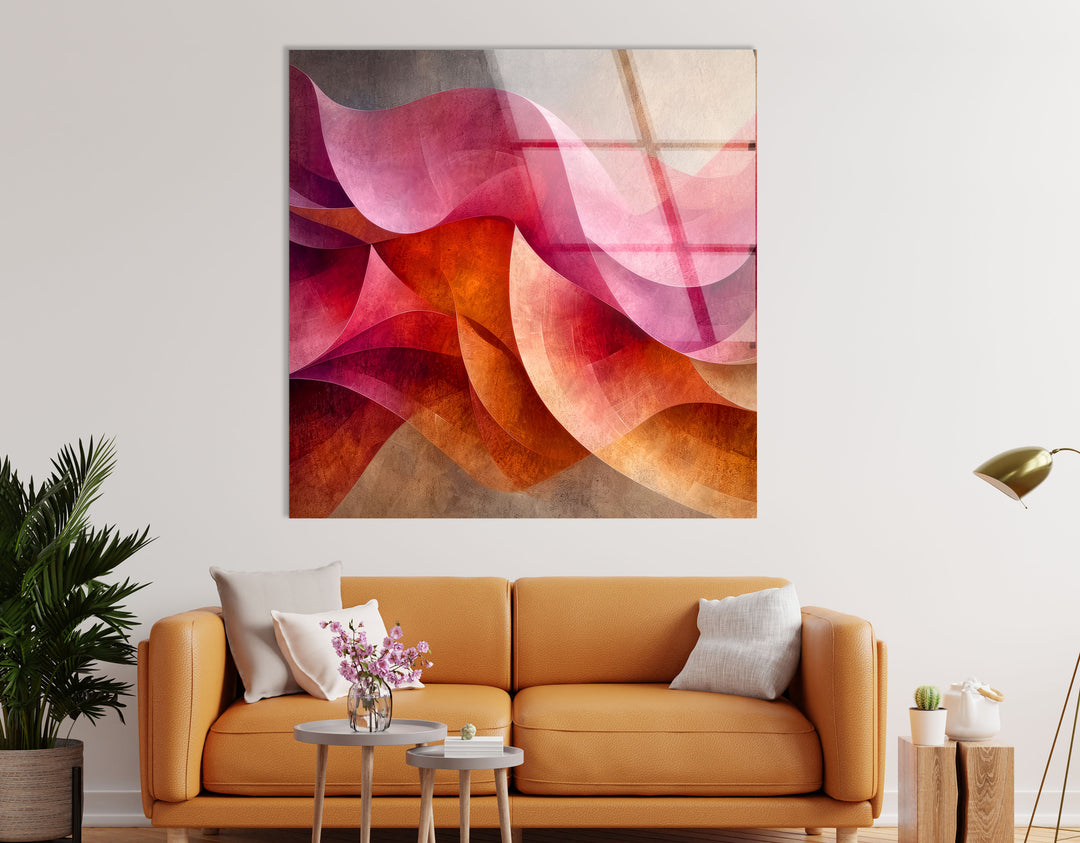 Infinite Abstract Horizons Glass Wall Art custom glass photo prints, large glass prints