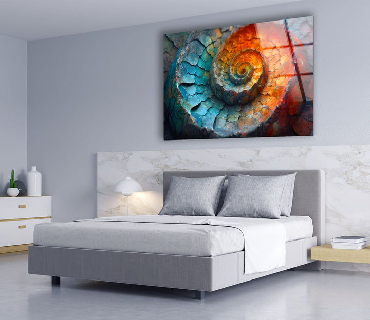 Abstract Smooth Fibonacci Glass Wall Art