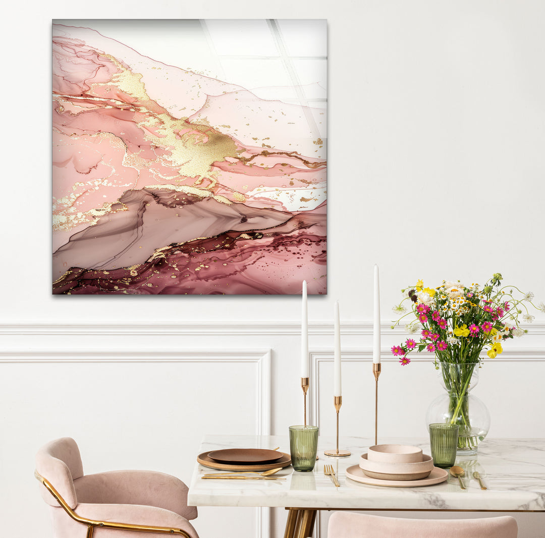 golden Glass Wall Pictures & Cool Art Decor