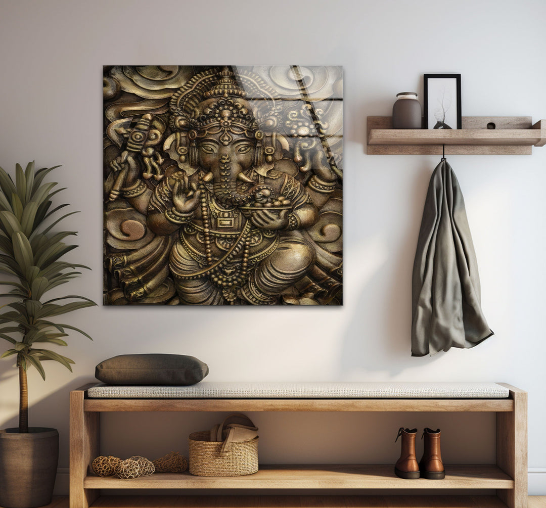 Buddha Metal Art Glass Wall Art glass pictures for Wall, glass prints wall art
