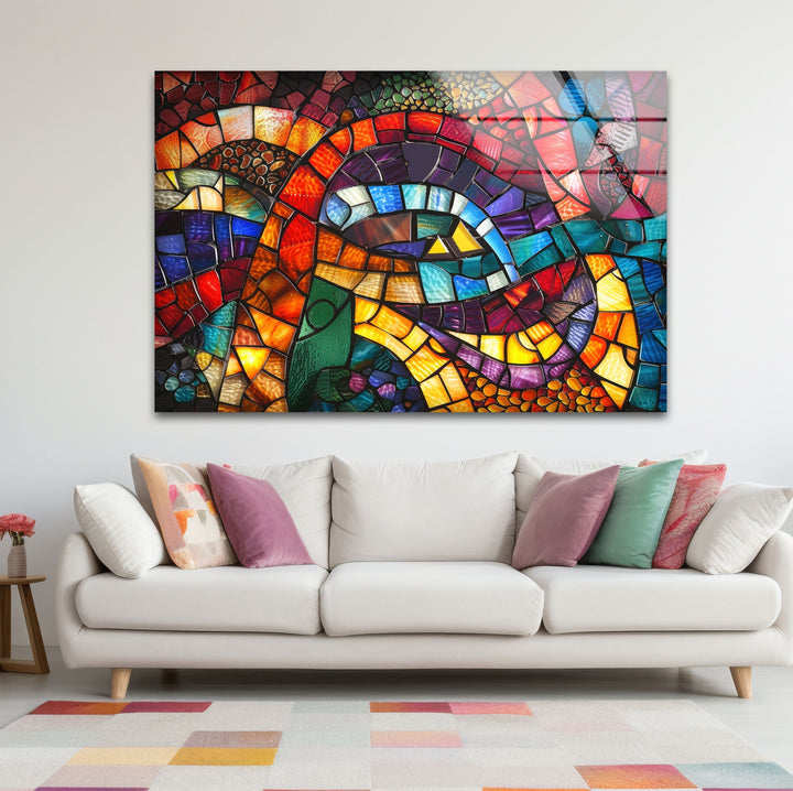 Colored Stained Designed Glass Wall Art stained glass wall art, stained glass wall decor
