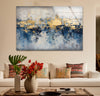 Abstract Colors of Earth Glass Wall Art