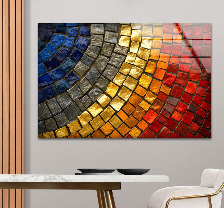 Red & Yellow Stones Glass Wall Art art glass wall art, glass wall art pictures
