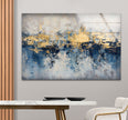 Abstract Colors of Earth Glass Wall Art