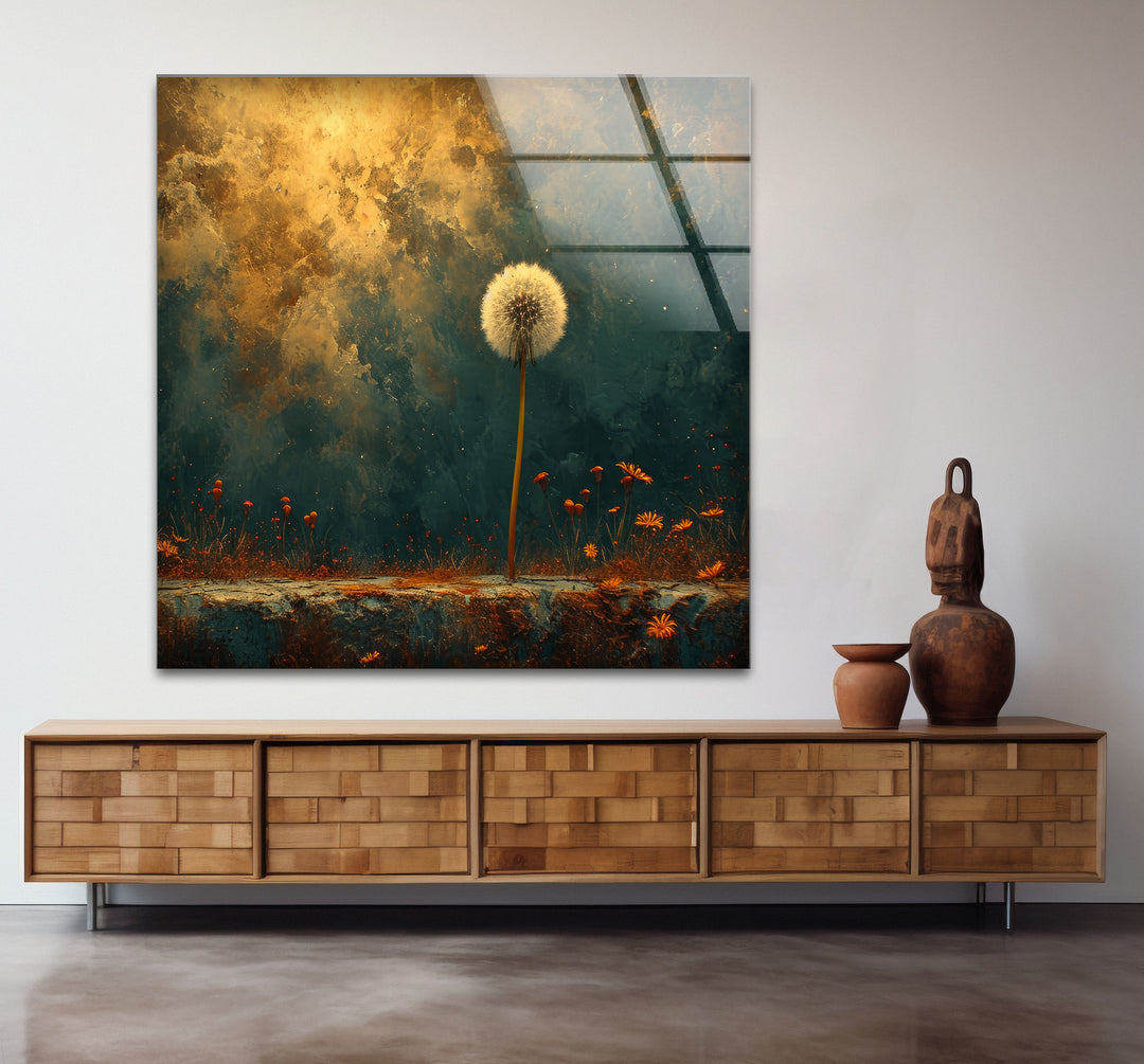 Abstract Dandelion Glass Wall Art art glass wall art, glass wall art pictures