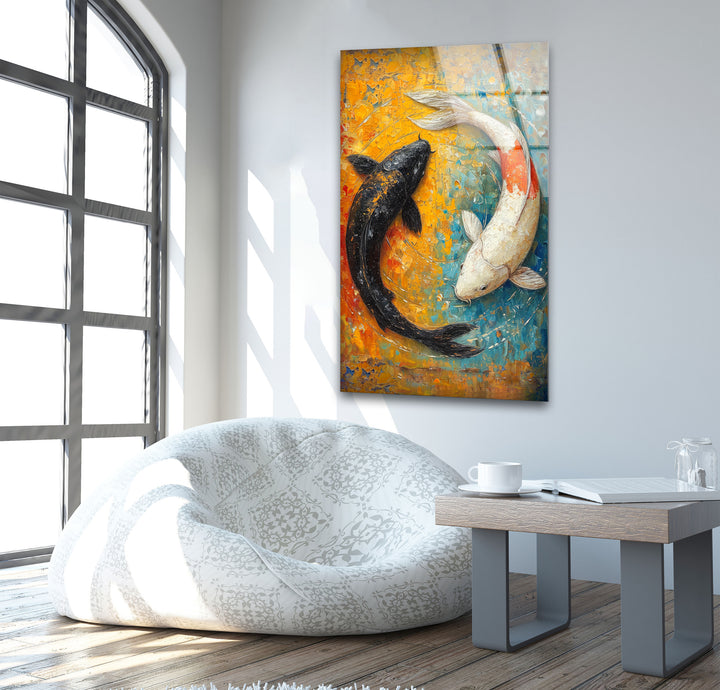 Yin Yang Fish Cool Wall Art & Glass Photo Prints