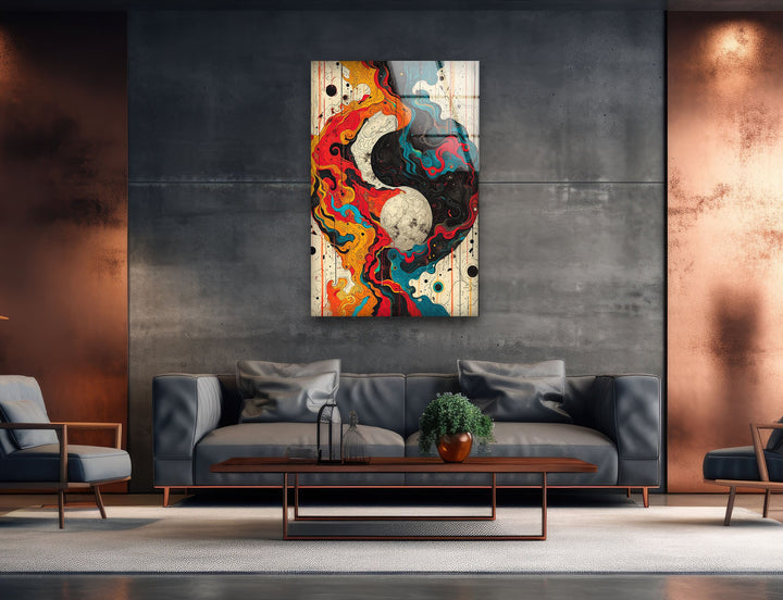 Yin Yang Painting Cool Art Pieces & Glass Art Prints