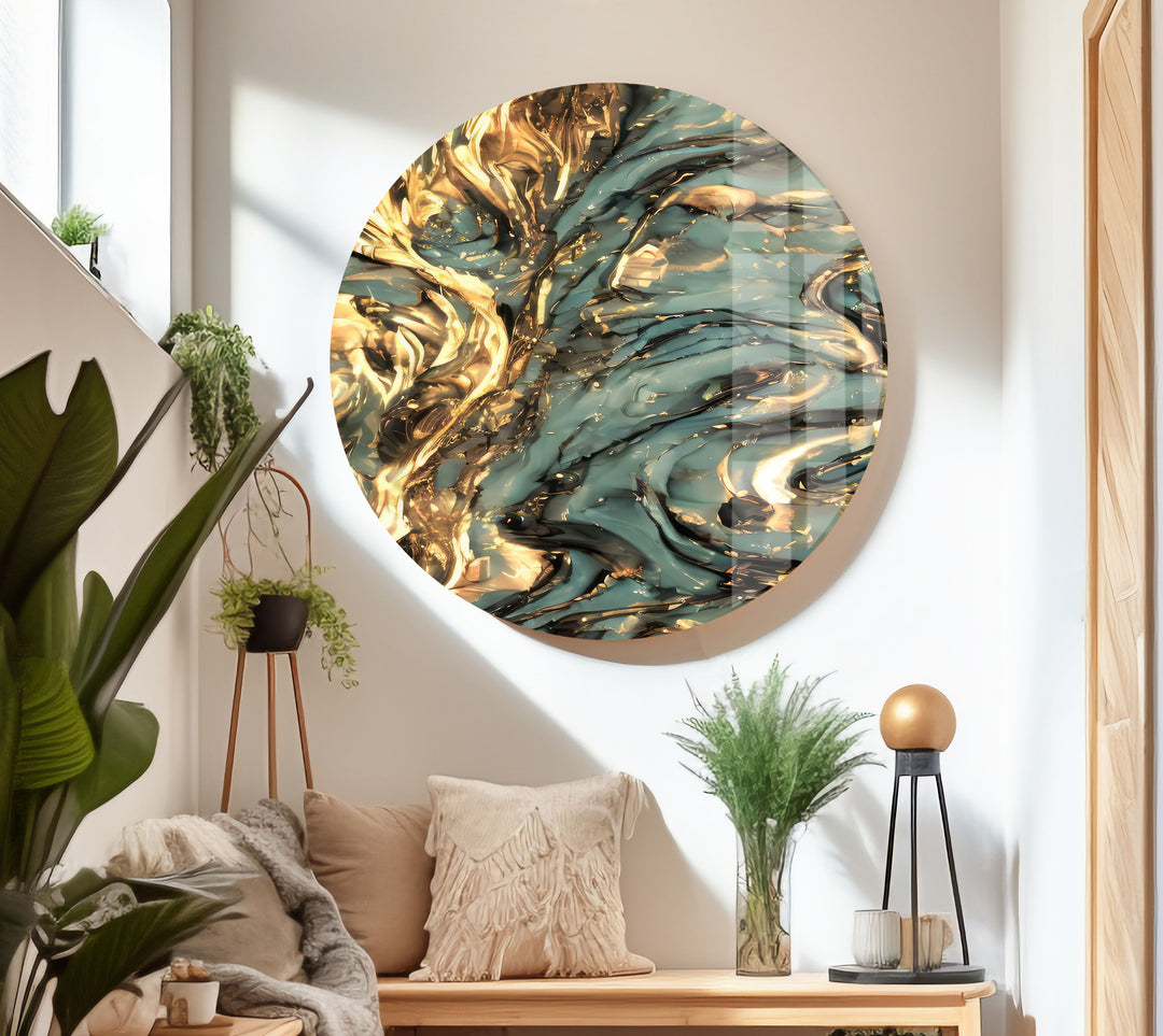 Abstract Tempered Glass Wall Art - MyPhotoStation