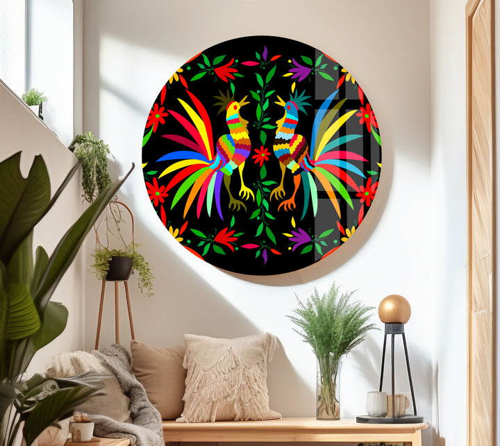 Mexican Ethnic Tempered Glass Wall Art - MyPhotoStation