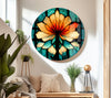 Floral Stained Abstract Tempered Glass Wall Art - MyPhotoStation