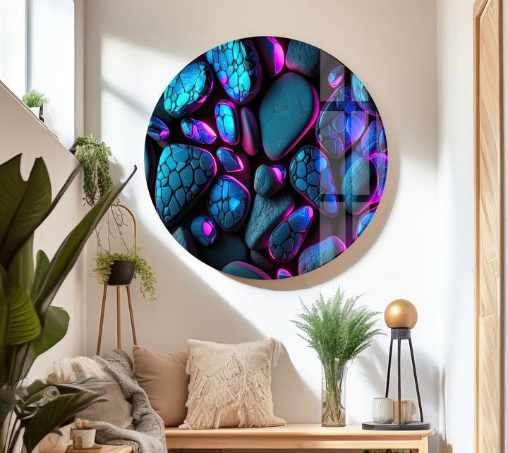 Colored Stones Stained Glass Wall Art art glass wall art, glass wall art pictures