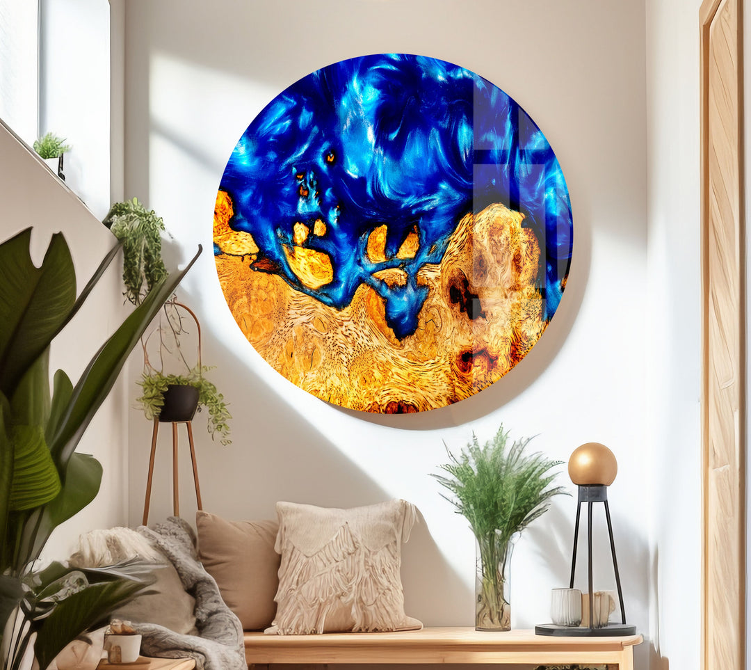 Epoxy Resin and Wood Glass Wall Art custom glass photo prints, large glass prints
