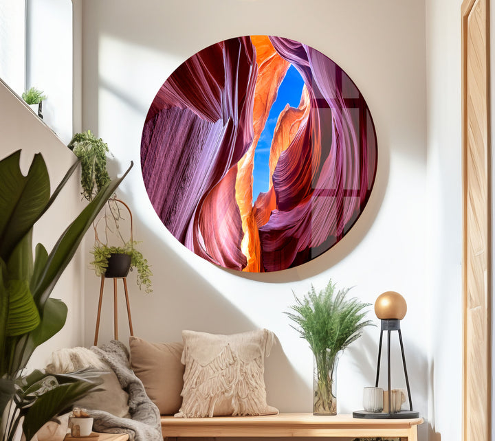 Lower Antelope Grand Canyon Glass Wall Art