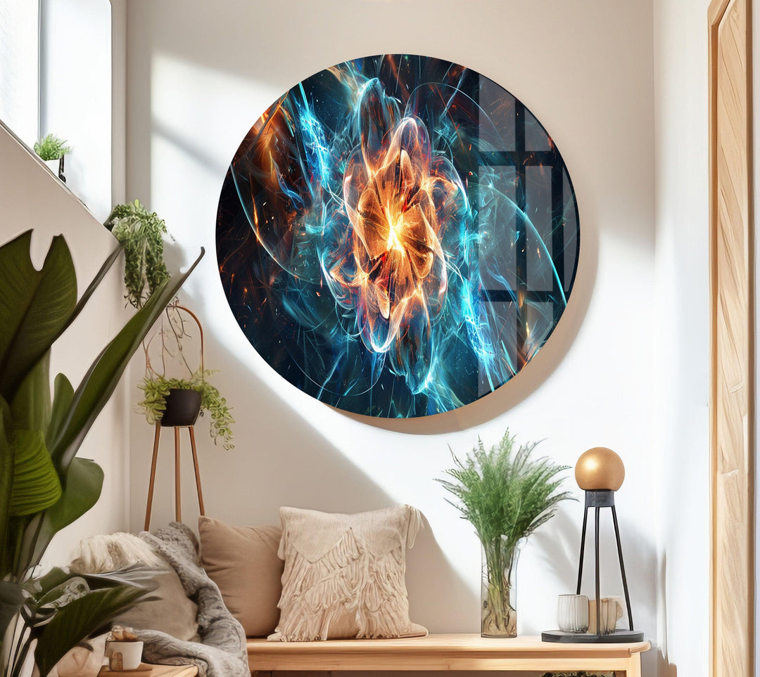 Quantum Nuclear Fusion Glass Wall Art art glass wall art, glass wall art pictures
