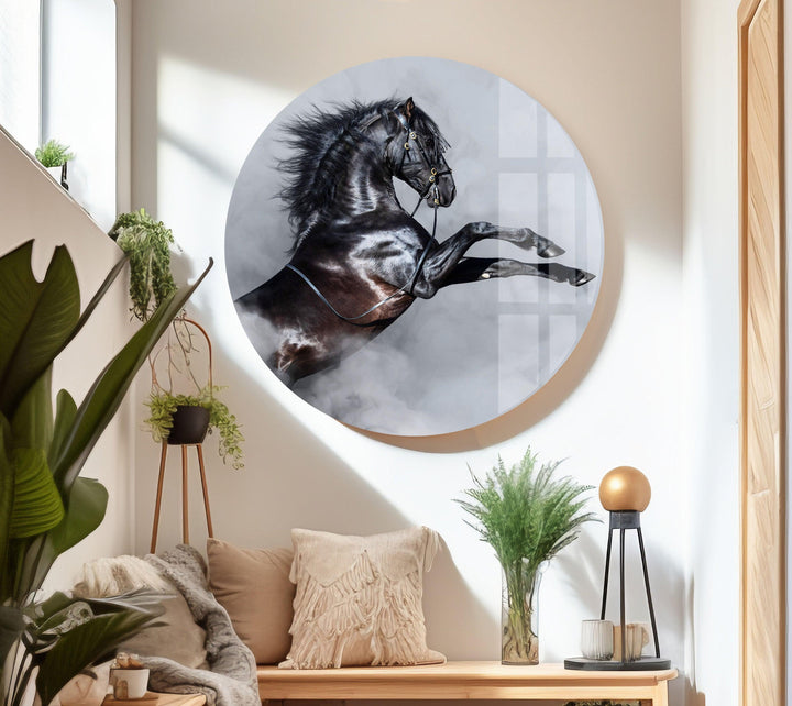 Imposing Horse Glass Wall Art stained glass wall art, stained glass wall decor