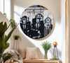 3 Monkey Banksy Round Wall Art