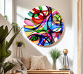 Abstract Circles Glass Wall Art , custom glass photo prints, large glass prints