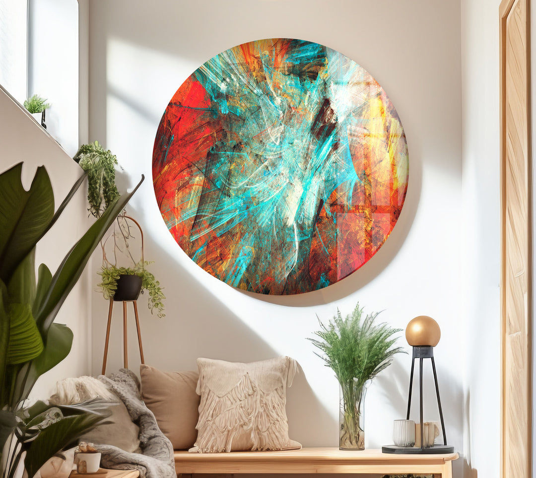 Abstract Paintings on Tempered Glass