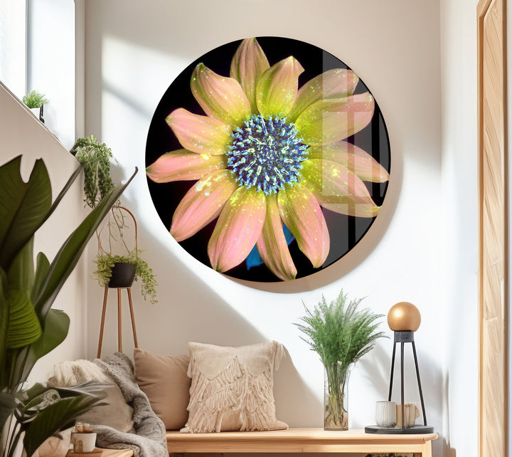 Sparkling Photos Of Flowers Glass Wall Art, art glass wall art, glass wall art pictures