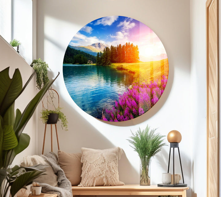 Nature & Colorful Flowers Glass Wall Art glass image printing, glass prints from photos