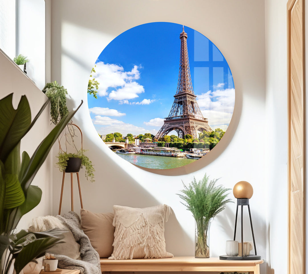 Eiffel Tower France Paris Glass Wall Art, glass image printing, glass prints from photos