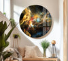 Abstract Nebula Starfield Glass Wall Art