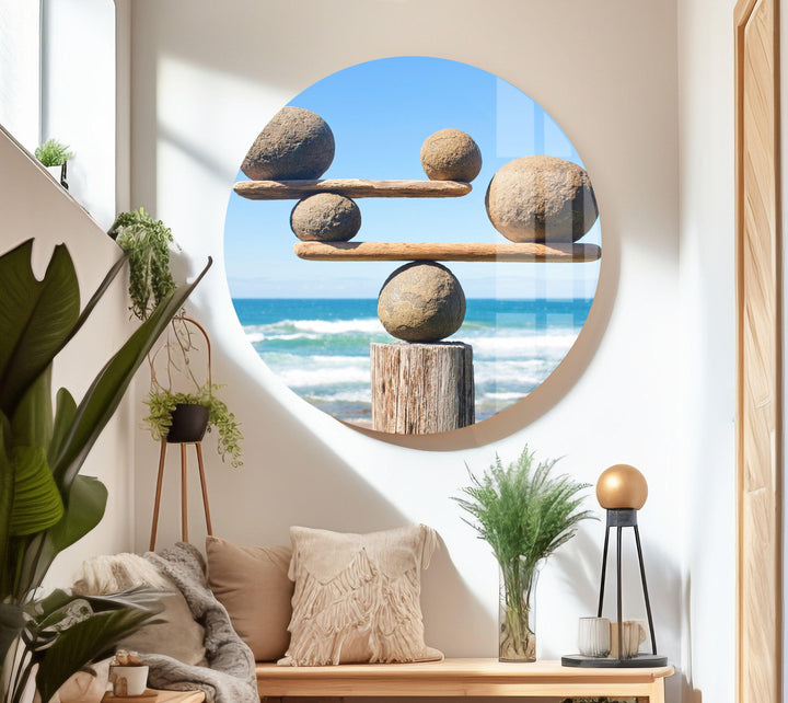 Stone and Balance Cool Wall Decor & Glass Art