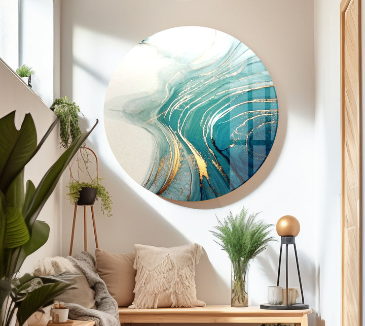 White Gold Marble Abstract Glass Wall Art art glass wall art, glass wall art pictures