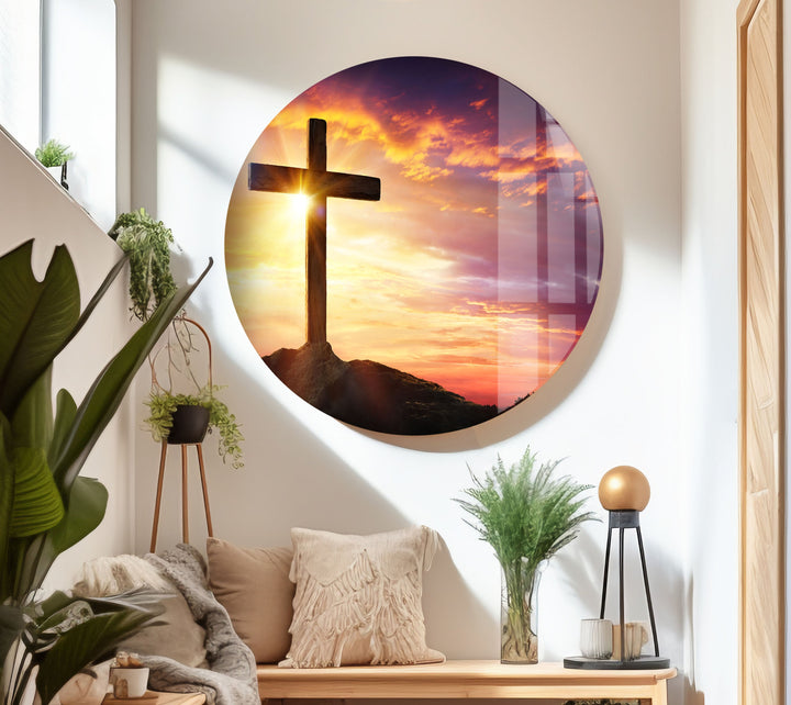 In Christ Ministry Glass Wall Decor for Homes