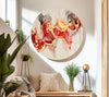 Alcohol Ink Red Marble Tempered Glass Wall Art - MyPhotoStation