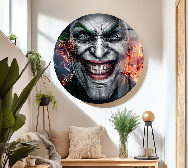 Joker Art Glass Wall Art glass photo prints, glass picture prints
