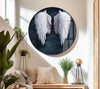 White Wings Glass Wall Art